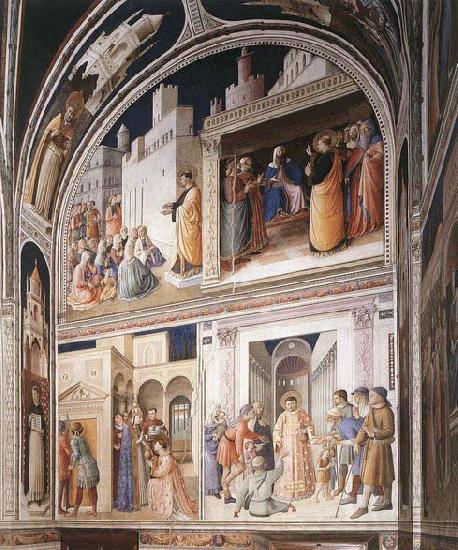Fra Angelico Scenes from the Lives of Sts Lawrence and Stephen Norge oil painting art